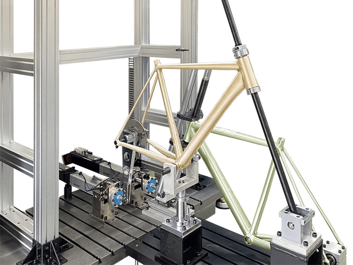 Frame rear brake mount fatigue test