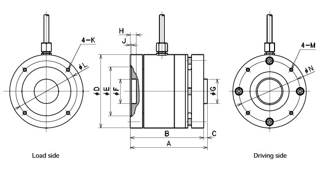 SHOWA Torque transducer TP-R  Appearance Dimensions