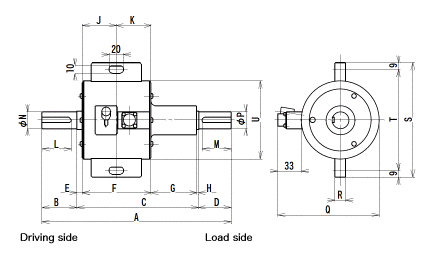 SHOWA Torque transducer TQP Appearance Dimensions