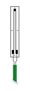 Crack gauge with lead wire X11